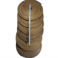 TOFL Highland Group, Baseball and Softball Glove Lace Kit, 6 Leather Laces, Leather Lacing Needle (Medium Brown)