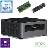 Intel BOXNUC7i5BNH Core i5-7260U NUC Mini PC w/ 16GB DDR4, 512GB M.2 SSD, Windows 10 Pro - Configured and Assembled by MITXPC