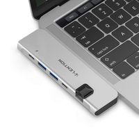 LENTION USB C Portable Hub with 40Gbps Thunderbolt 3, 100W Power Delivery, 4K HDMI, 2 USB 3.0, Type C, Gigabit Ethernet Adapter Compatible 2019-2016 MacBook Pro 13/15/16, New Mac Air (Silver)