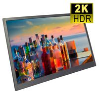 TeNizo 13.3inch 2K IPS Portable Monitor - 2560×1440 Gaming HDMI Display Screen with HDR - for PS4 Xbox Switch Raspberry Pi Windows PC, Built-in Stereo Speakers