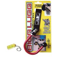 Bigg Lugg- Hook Drill Holder with Metal Clip Belt. Color - RED Plus One Mini Keychain Holder