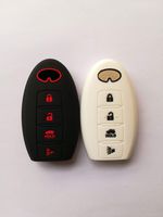 WKX 2pcs Fob Remote Key Case Cover for Infiniti EX35 FX35 FX50 G35 G37 M35 M35h M45 M56 QX56 Smart Key Case Fob Remote 4bts Key Jacket Key Holder KR55WK48903