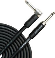 Analysis Plus Black Oval Instrument Cable 1/4" Straight to Angle 15 ft.