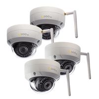Q-See QCW3MP1D16-4 | Four 1080p High Definition Wi-Fi Dome Security Cameras | Includes four 16GB SD Cards | IOS/ Android App for Motion Detection Alerts | Weather Resistant | Night Vision