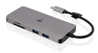 IOGEAR Travel Pro USB-C Dual HD Dock with Power Delivery 3.0 - GUD3C09