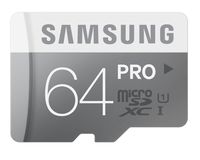 Samsung 64GB PRO Class 10 Micro SDXC up to 90MB/s with Adapter (MB-MG64DA/AM)