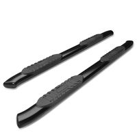 TAC Side Steps Running Boards Fit 2019-2020 Chevy Silverado/GMC Sierra 1500 | 2020 Silverado/Sierra 2500 3500 Crew Cab Truck Pickup 5" Oval Bend Black Side Bars Step Rails Nerf Bars (2pcs)
