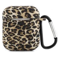 Silicone Case Cover Compatible Airpods 1 & AirPods 2,SkyCity Silicone Protective Cover Case Metal Keychain Compatible Apple AirPods (Tiger Stripe)