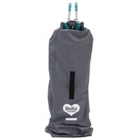 Delta Children Umbrella Stroller Gate Check Bag for Airplane | Universal Fit | Durable, Waterproof Nylon Travel Bag with Shoulder Strap| Protects Stroller from Dirt, Germs, Wear and Tear (Grey)