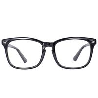 Maxjuli Blue Light Blocking Glasses,Computer Reading/Gaming/TV/Phones Glasses for Women Men(Shiny Black)