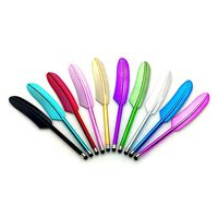 CosCosX 10 Pcs Feather Shaped Capacitive Touch Screen Stylus Pen for iPad/iPhone/Samsung/Smartphone