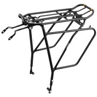 Ibera Bike Rack - Bicycle Touring Carrier Plus+ for Disc Brake Mount, Frame-Mounted for Heavier Top & Side Loads, Height Adjustable for 26"-29" Frames