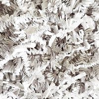 Black Cat Avenue 1/2 LB White Crinkle Cut Paper Shred Filler for Gift Wrap and Basket Filler