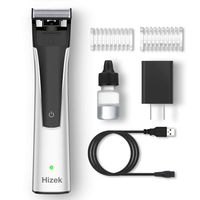 Electric Razor for Men,Hizek Men's Electric Shaver for Face and Body,Wet & Dry Use Beard Trimmer with 4 Trim Lengths,Blade Lubricating Oil,Design for Body Hair and Beard Style