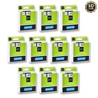 Compatible for DYMO D1 45013(S0720530) 0.47In(12mm) X 23Ft (7m) Laminated Black on White Standard Label Tape Manager Replace Refill maker Wireless PnP 160 210D 240P 260P 280 360D 420P 450 (10PACK)