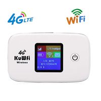 KuFWi 4G LTE Mobile Hotspot Portable Wifi Unlocked Travel Router with SIM Card Slot and TF Card Slot Support B1/B3/B5/B38/B39/B4 for Europe middle East South America