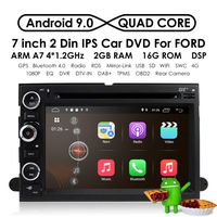hizpo Android 9.0 Car GPS Navigation Fit for Ford F150 F250/350/Edge/Fusion/Mustang in Dash DVD Player Stereo Radio BT SWC WiFi 4G Support DVR TV DAB+TPMS