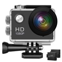 Action Camera 1080P WiFi Sports Camera 12MP Underwater Waterproof Camera with Wide-Angle Lens and Mounting Accessory Kits
