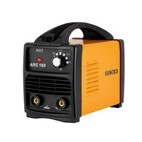 SUNCOO 160A ARC Welding Machine 110V Mini Energy-saving Portable Stick Welder with Mask and Brush Yellow