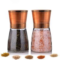 Salt and Pepper Grinder - Premium Stainless Steel Salt and Pepper Mill with Adjustable Coarseness - Salt Grinder and Pepper Shaker Mill Set of 2