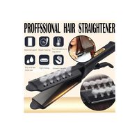 LauVery Hair Straightener, Four-Gear Ceramic Tourmaline Ionic Flat Iron Hair Straightener for Women Girls (Black, 1 PC)