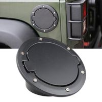 Youdepot Black Powder Coated Steel Gas Fuel Tank Gas Cap Cover & Accessories for 07-16 Jeep Wrangler JK