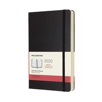 Moleskine Classic 12 Month 2020 Daily Planner, Hard Cover, Large (5" x 8.25") Black