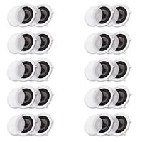 Acoustic Audio CS-IC83 in Ceiling 8" Speaker 10 Pair Pack 3 Way Home Theater 7000 Watt CS-IC83-10PR