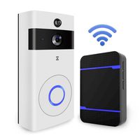 Smart Video Doorbell, Wireless Doorbell Kit HD Security Camera with Chime and 8G SD Card, PIR Motion Detection, Night Vision, Real-time Two - Way Talk for Home and Office, Support iOS and Android