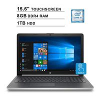 HP Pavilion 2019 15.6" HD Touchscreen Laptop Computer, Core i5-7200U Up to 3.1GHz, 802.11AC WiFi, Bluetooth 4.2, DVDRW, USB 3.1, Windows 10, 8GB DDR4, 1TB HDD