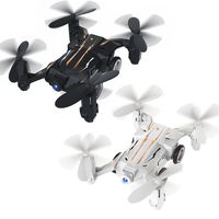 HAOXIN Mini Drone 2 Packs, HX132 RC Pocket Quadcopter for Kids & Beginners 2.4G 6 Axis Flying Car with Switchable Controller LED Light Headless Mode (Black & White)