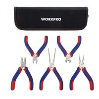 WORKPRO 5-Piece MINI Precision Pliers set