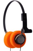 xcoser Star Lord Headphones Handmade Hi-Fi Stereo Headset Orange Ear Pad Steel Mesh Cosplay with 3.5mm Jack