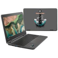 Mightyskins Skin Compatible With Lenovo 300e Chromebook 11.6" (2018) - Wave Anchor | Protective, Durable, And Unique Vinyl Decal Wrap Cover | Easy To Apply, Remove, And Change Styles | Made In The Usa