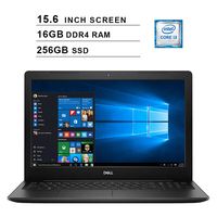 2019 Newest Dell Inspiron 15 3583 15.6 Inch Laptop (8th Gen Intel Core i3-8145U up to 3.9GHz, 16GB DDR4 RAM, 256GB SSD, Intel UHD 620, WiFi, Bluetooth, HDMI, Windows 10) (Black)