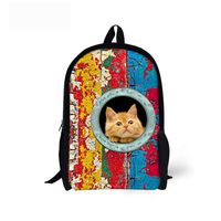 CHAQLIN 3D Cat Face Childrens Daily Bagpack