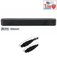 LG SK1 2.0-Channel Compact Sound Bar with Bluetooth - (SK1) + 6ft Optical Toslink 5.0mm OD Audio Cable + 1 Year Extended Warranty