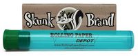 Skunk Natural Hemp 1 1/4 Rolling Papers (1 Pack) with Rolling Paper Depot Kewltube