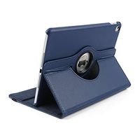 Jennyfly 2018 New iPad 9.7 Stand Cover,360 Degree Rotating PU Leather Cover, Protective Case with Multiple Viewing Angles for 2017/2018 New iPad 9.7 -Dark Blue