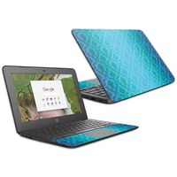 Mightyskins Skin Compatible with Hp Chromebook 11 G6 11.6" (2018) - Blue Vintage | Protective, Durable, and Unique Vinyl Decal Wrap Cover | Easy to Apply, Remove, and Change Styles | Made in The USA