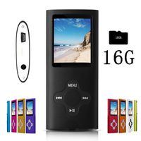 G.G.Martinsen MP3/MP4 Player with Photo Viewer, Mini USB Port Slim 1.78 LCD, Digital MP3 Player, MP4 Player, Video Player, Music Player, (Black-Whith-Black)