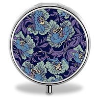 Pill Box, Flower Portable 3 Slots Pill Medicine Organizer Case
