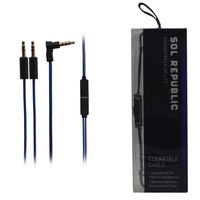 SOL REPUBLIC New Navy 1307-26 Tracks V8 V10 Ultra V12 ClearTalk Cable - New in Box