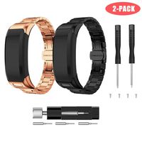 Junboer Compatible Vivosmart HR Bands, High Grade Stainless Steel Replacement Bracelet Accessory Watch Decor Band Metal Straps for Vivosmart HR Smart Watch (NOT for Vivosmart HR+)