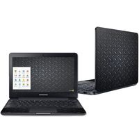 Mightyskins Skin Compatible with Samsung Chromebook 3 11.6" - Black Diamond Plate | Protective, Durable, and Unique Vinyl Decal Wrap Cover | Easy to Apply, Remove, and Change Styles | Made in The USA