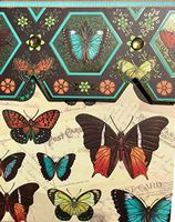 Punch Studio Gold Foil Gem Embellished Mini Pocket Notepad ~ Butterfly Postcard 93299