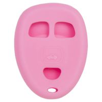 Keyless2Go New Silicone Cover Protective Case for Remote Key Fobs with FCC KOBGT04A OUC60270 OUC60221 - Pink