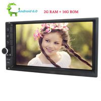 New Developed Android 6.0 Car Stereo System with Quad-core CPU 2GB RAM Dual Cam-in in Dash Car Deck GPS Navigation Head Unit Autoradio Bluetooth Video Player Support WiFi Mirrorlink 1080P