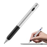 MoKo Universal Active Stylus Pen, Capacitive Fine Point Touch Screen Tablets Ditgial Pencil Compatible Apple iPad, Mini/Air/Pro, iPhone, Samsung Galaxy, Touchscreen Devices & Smartphones - Silver