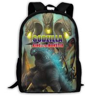 Travel Laptop Bag Defend The Earth_Godzilla Outdoor Travel Backpack Purse Large Capacity Student College Hinking Bag Camping Backpack For Men Women